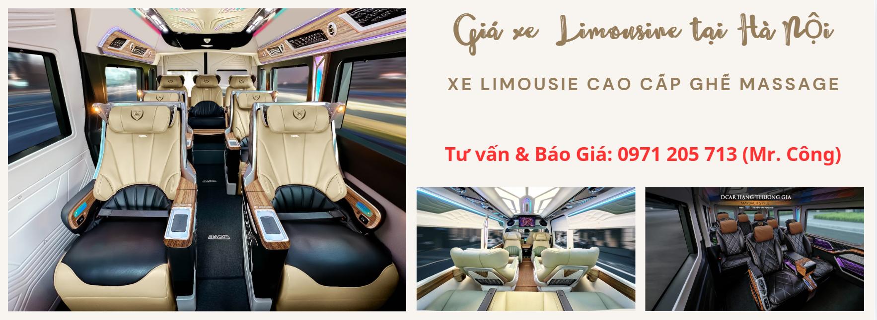 Giá xe limousine tại Hà Nội mới nhất